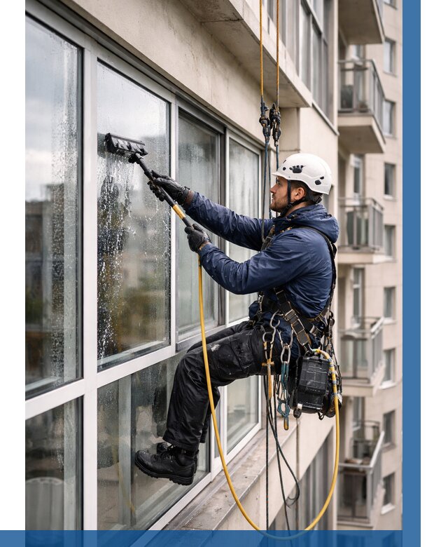 Мойка балконного остекления в Бугульме от 3538 р. | ВЫСОТНИК-Бгл