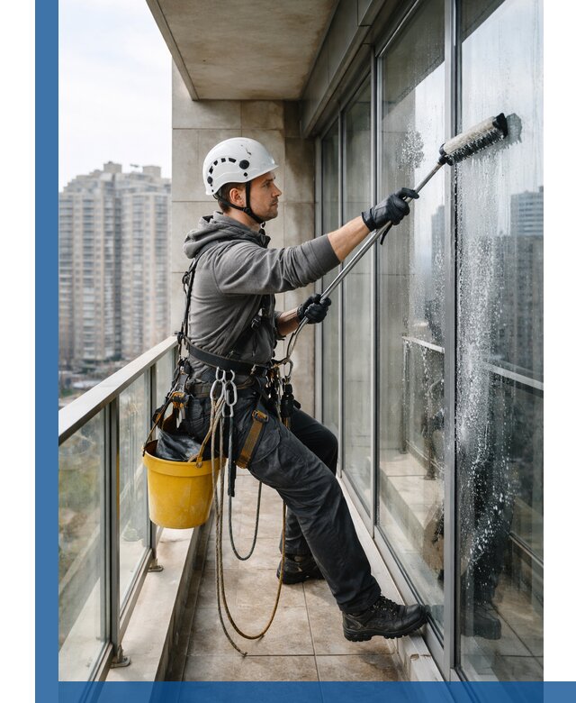 Профессиональная мойка балконного остекления в Бугульме