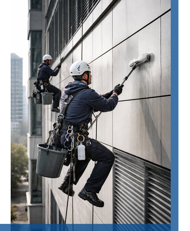 Мойка вентилируемого фасада в Бугульме от 253 р. | ВЫСОТНИК-Бгл