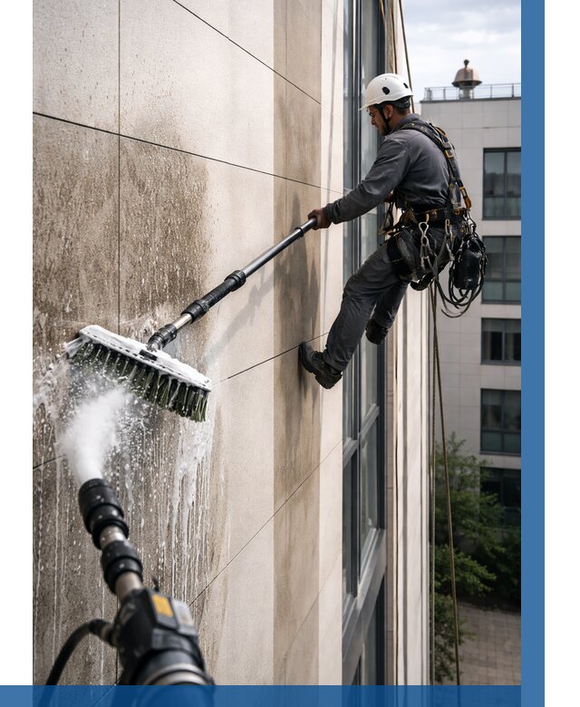 Мойка фасада из керамогранита в Бугульме от 303 р. | ВЫСОТНИК-Бгл