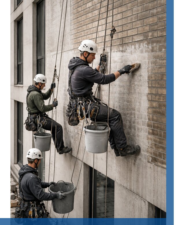 Удаление высолов с фасада в Бугульме от 253 р. | ВЫСОТНИК-Бгл