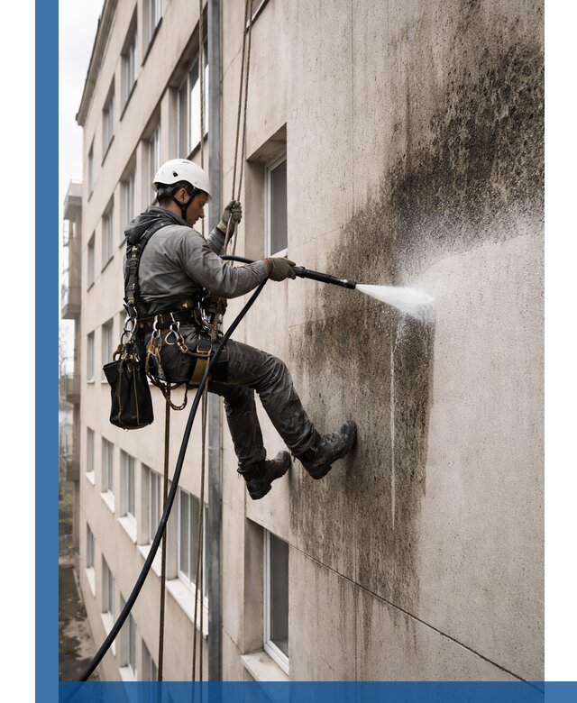 Профессиональная очистка фасадов от плесени в Бугульме