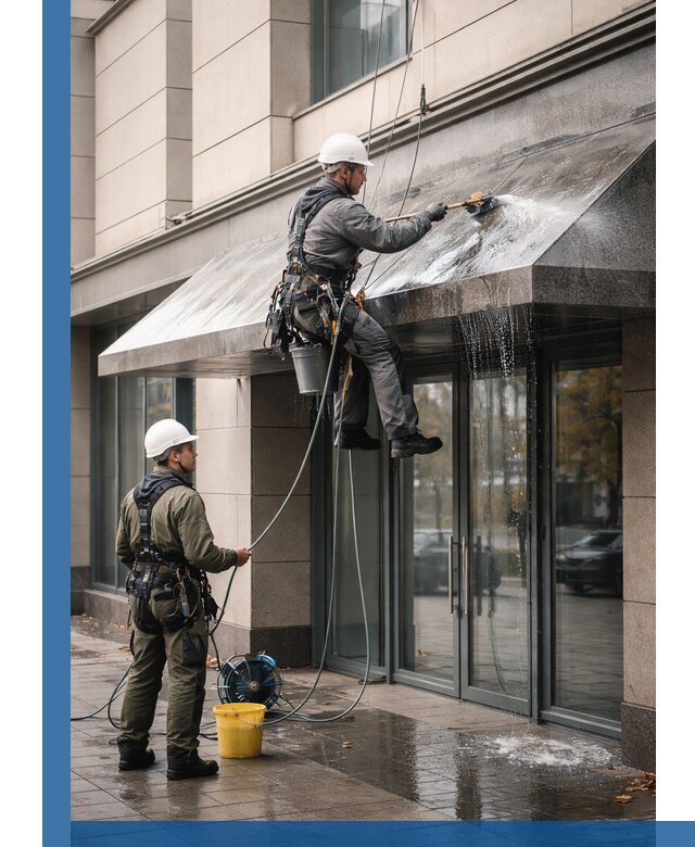 Профессиональная мойка козырьков и навесов в Бугульме