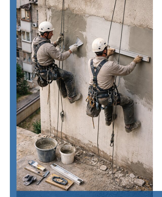 Комплексный ремонт штукатурного фасада с гарантией в Бугульме