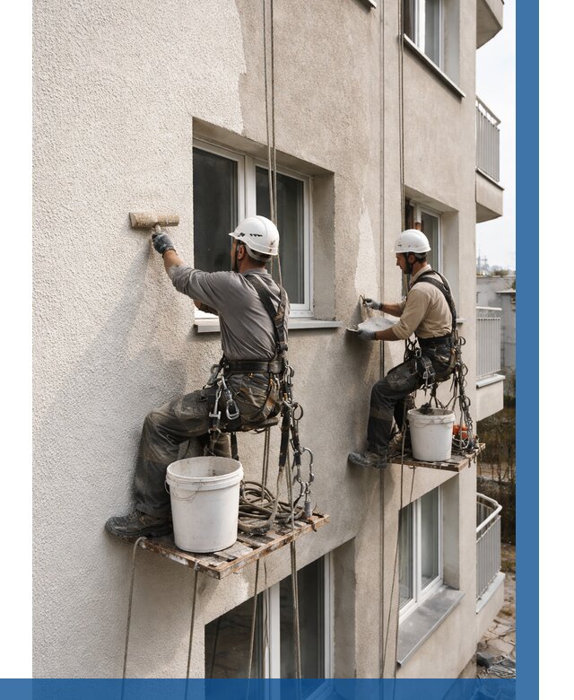 Нанесение короеда на фасад в Бугульме от 455 р. | ВЫСОТНИК-Бгл