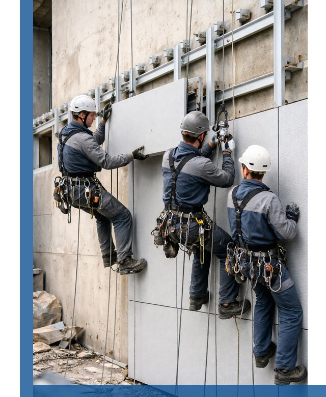 Монтаж вентилируемого фасада в Бугульме под ключ с гарантией качества