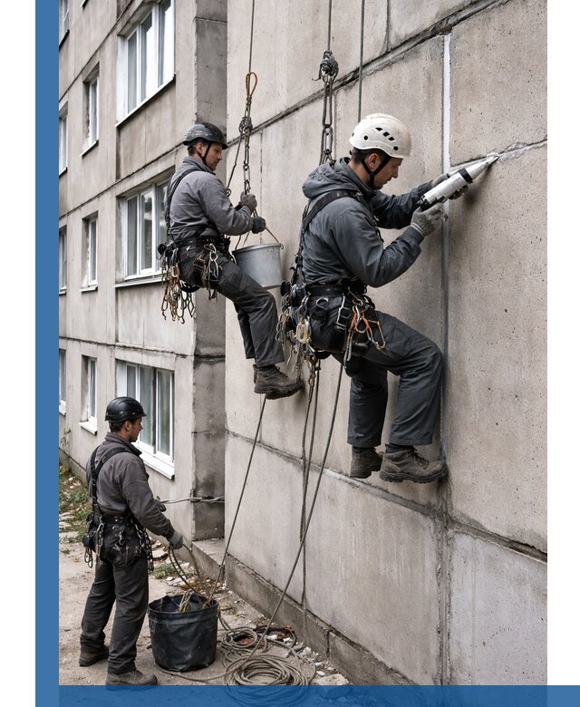 Герметизация межпанельных швов в Бугульме с гарантией герметичности