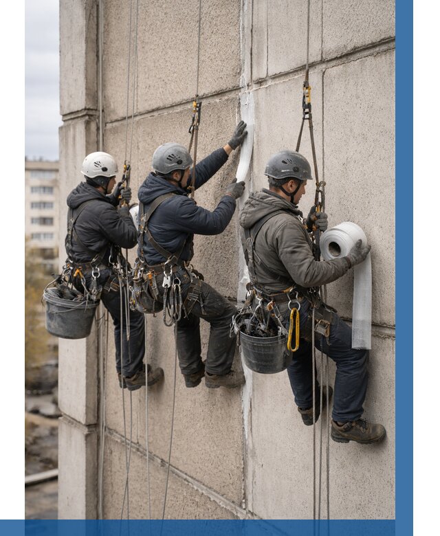 Ремонт межпанельных швов в Бугульме от 758 р. | ВЫСОТНИК-Бгл