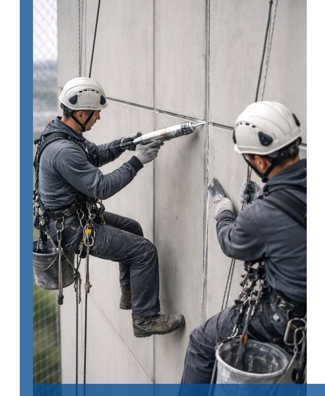 Первичная герметизация швов фасадов и кровель в Бугульме