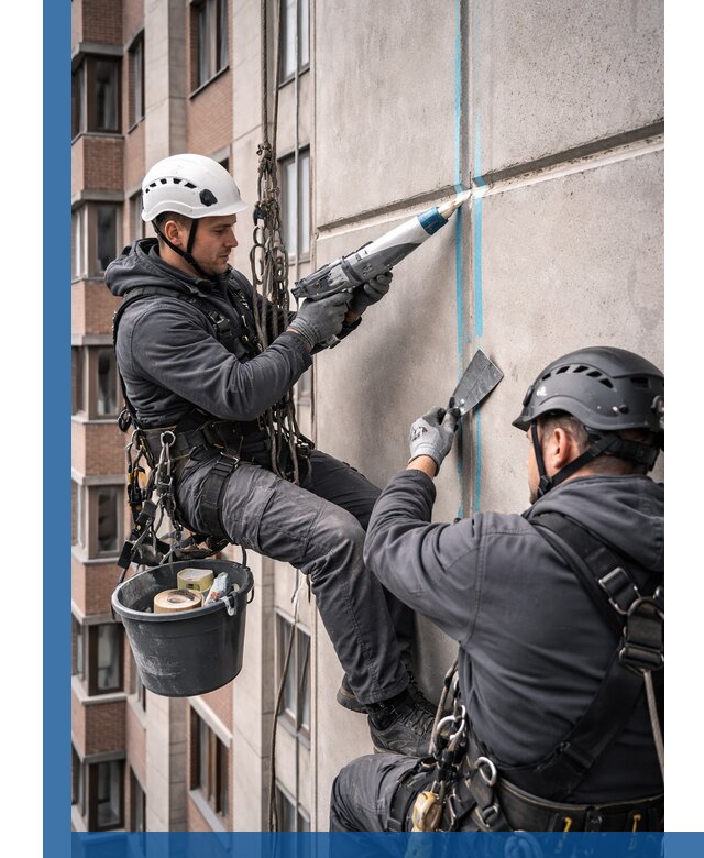 Вторичная герметизация швов фасада и кровли в Бугульме