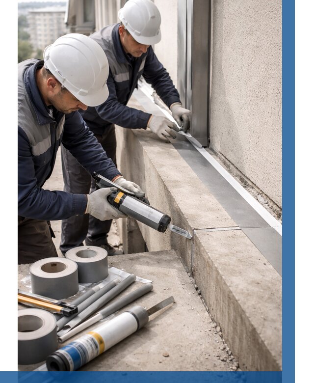 Герметизация примыкания балкона в Бугульме от 4549 р. | ВЫСОТНИК-Бгл