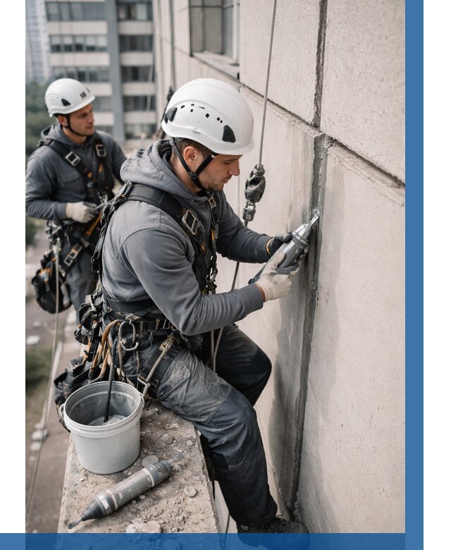 Ремонт деформационных швов здания в Бугульме от 1011 р. | ВЫСОТНИК-Бгл