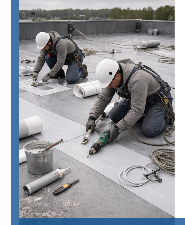 Ремонт мембранной кровли в Бугульме качественно и с гарантией