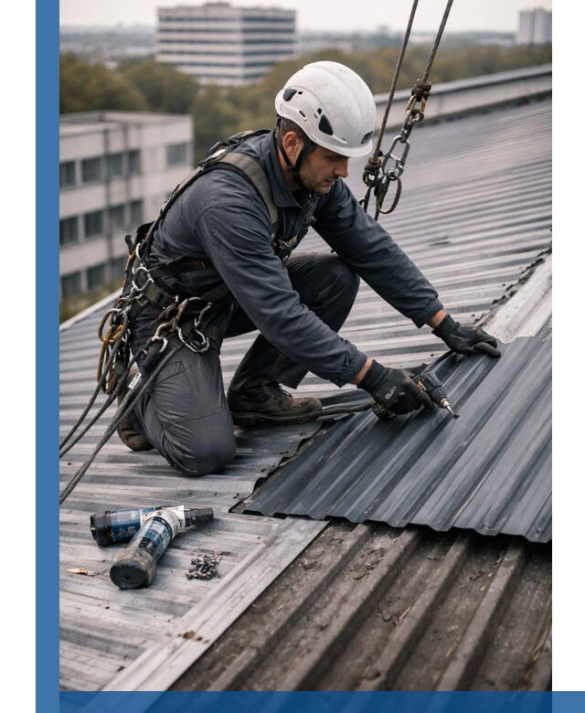 Ремонт профнастила на кровле в Бугульме, работы под ключ