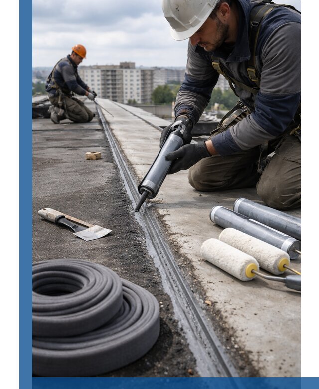 Герметизация швов кровли в Бугульме с гарантией герметичности