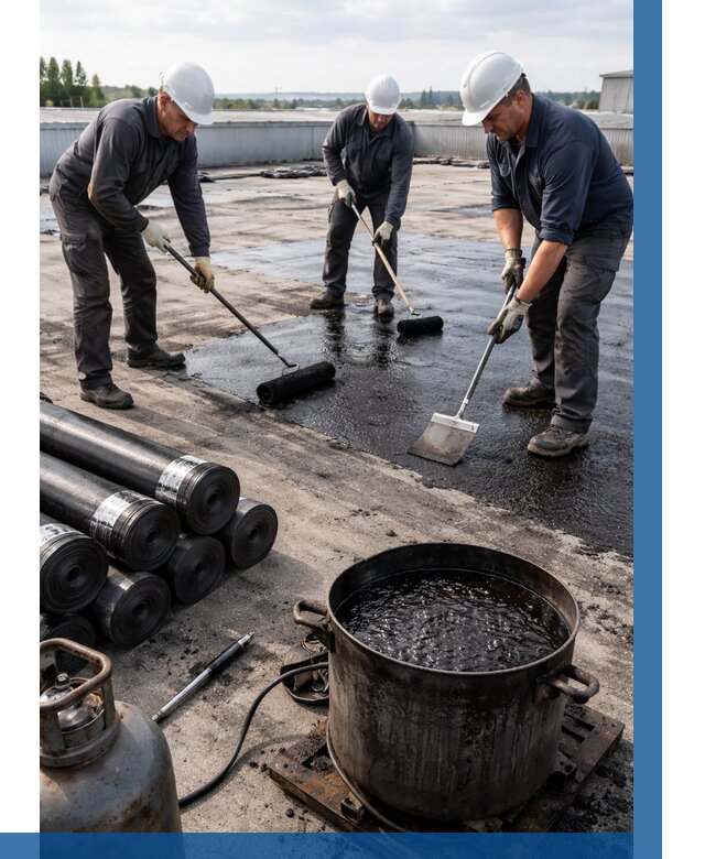 Гидроизоляция кровли мастикой в Бугульме от 606 р. | ВЫСОТНИК-Бгл