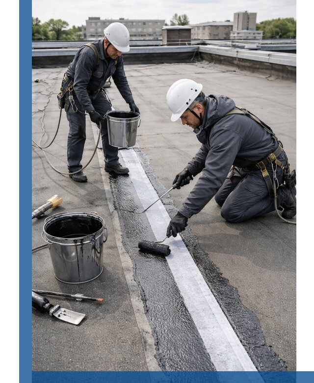 Гидроизоляция кровли мастикой в Бугульме надежная защита