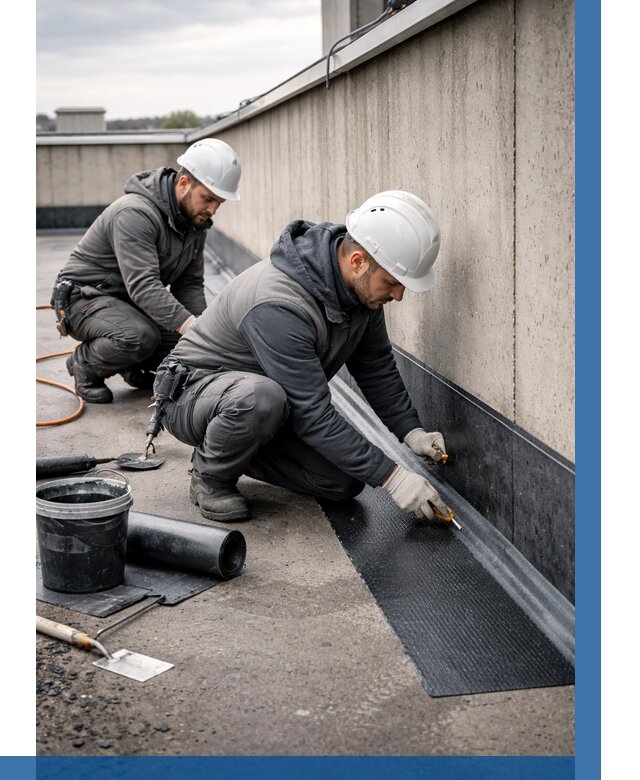 Гидроизоляция примыканий на кровле в Бугульме от 910 р. | ВЫСОТНИК-Бгл