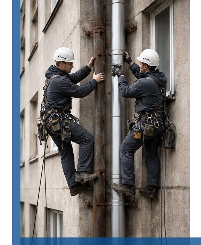 Замена водосточных труб в Бугульме: монтаж и демонтаж под ключ
