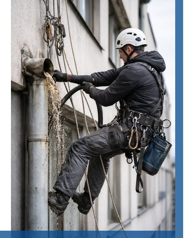 Прочистка водосточных труб в Бугульме от 3538 р. | ВЫСОТНИК-Бгл