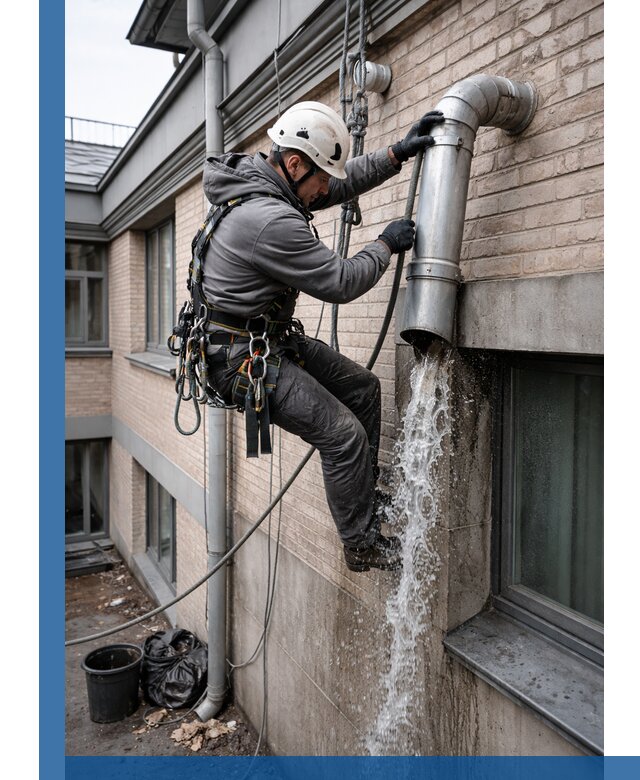 Профессиональная прочистка водосточных труб в Бугульме с гарантией