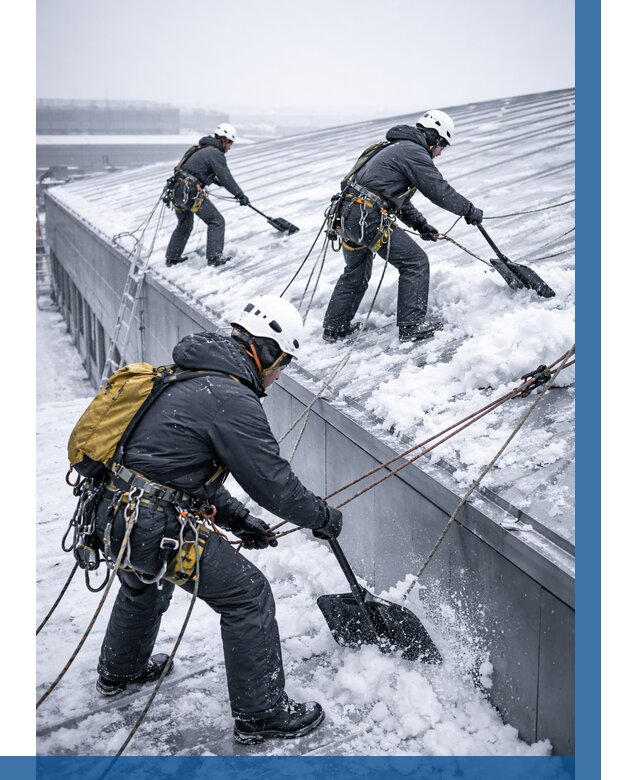 Очистка навесов от снега в Бугульме от 4549 р. | ВЫСОТНИК-Бгл