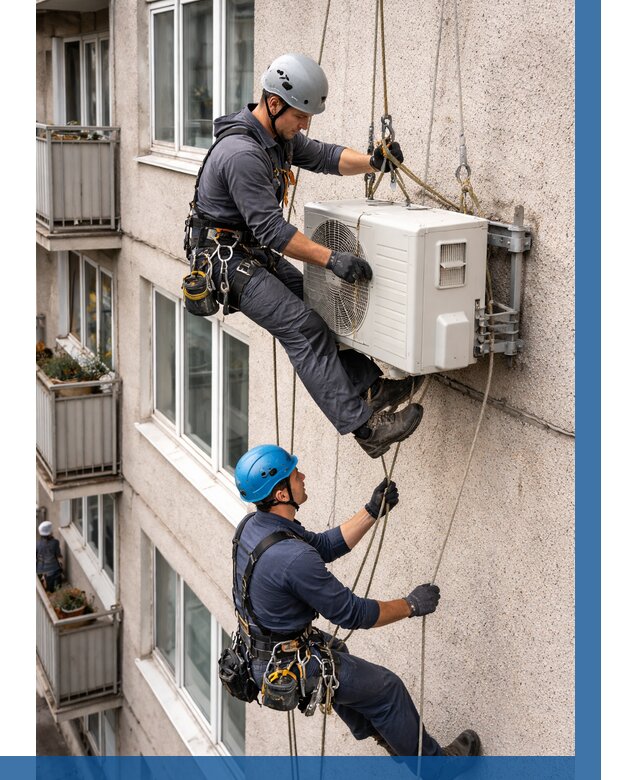 Перенос внешнего блока кондиционера в Бугульме от 9097 р.| ВЫСОТНИК-Бгл