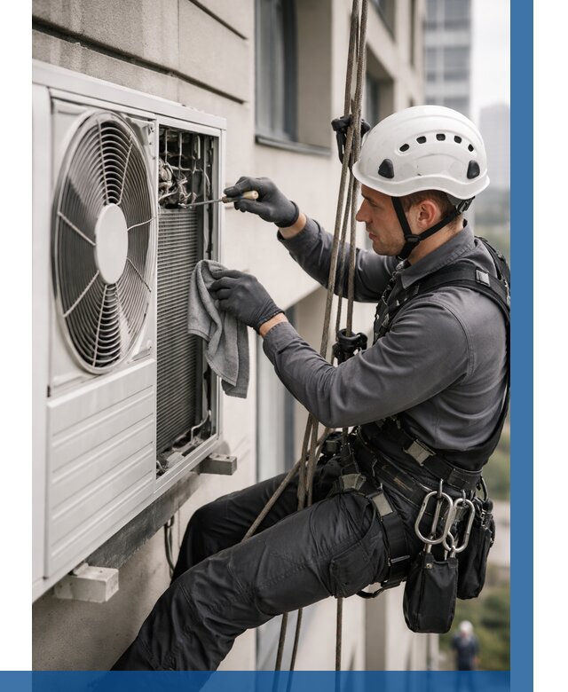 Обслуживание внешнего блока кондиционера в Бугульме от 2729 р.ВЫСОТНИК-Бгл