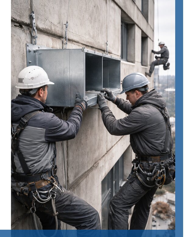 Монтаж вентиляционных коробов в Бугульме от 3032 р. | ВЫСОТНИК-Бгл