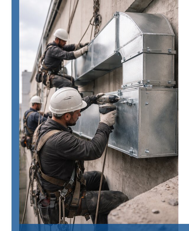 Профессиональный монтаж вентиляционных коробов в Бугульме под ключ