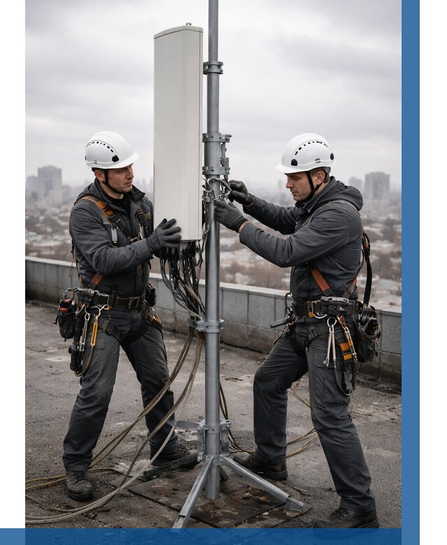 Монтаж антенн связи на крыше в Бугульме от 8592 р. | ВЫСОТНИК-Бгл