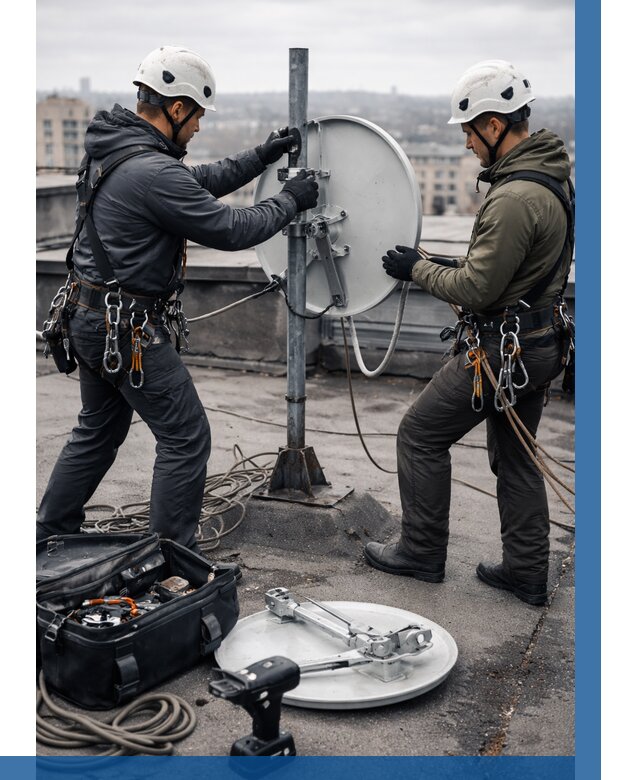 Демонтаж антенн на крыше в Бугульме от 4549 р. | ВЫСОТНИК-Бгл