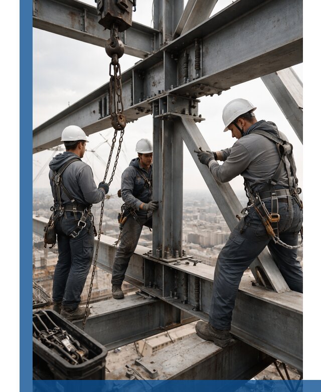 Профессиональный монтаж металлоконструкций на высоте в Бугульме