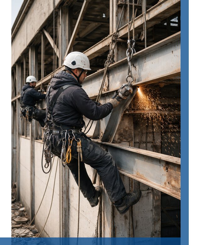 Демонтаж металлоконструкций на высоте в Бугульме от 6570р. |ВЫСОТНИК-Бгл