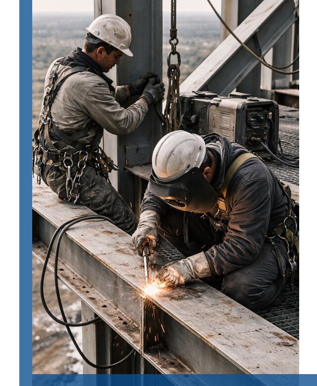 Высотные сварочные работы в Бугульме для промышленных объектов