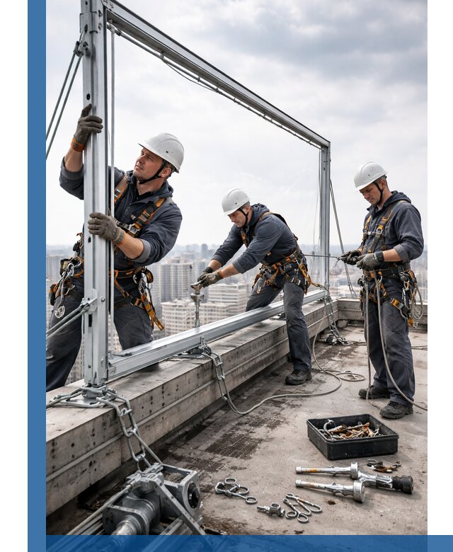 Монтаж крышных рекламных конструкций под ключ в Бугульме