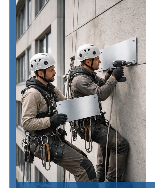 Монтаж табличек и указателей в Бугульме для зданий и сооружений