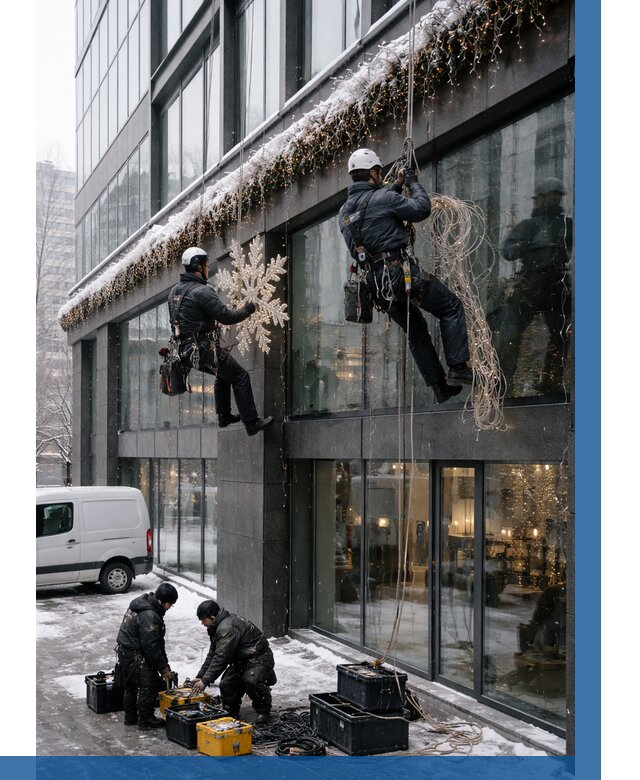 Демонтаж новогоднего оформления в Бугульме от 5559 р. | ВЫСОТНИК-Бгл