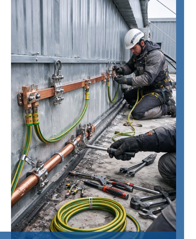 Монтаж заземления здания в Бугульме от 25270 р. | ВЫСОТНИК-Бгл