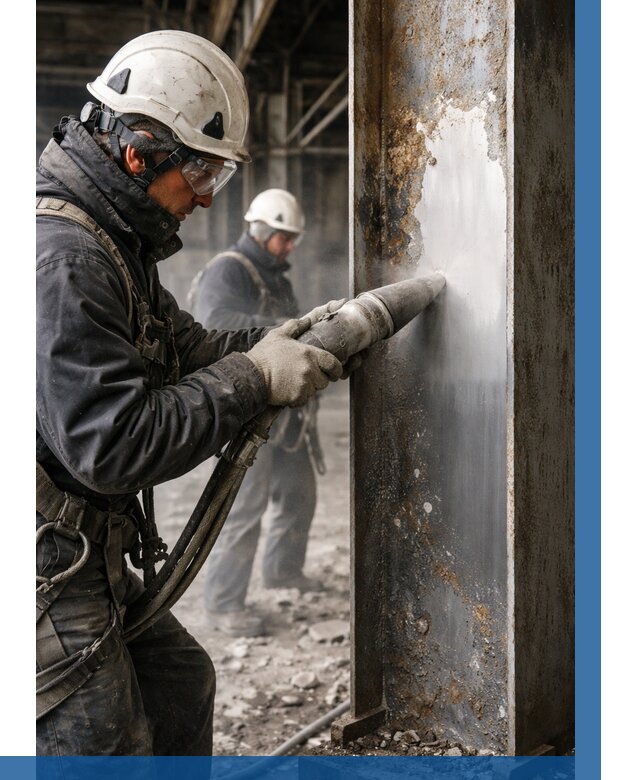 Удаление старой краски с металла в Бугульме от 455 р. | ВЫСОТНИК-Бгл