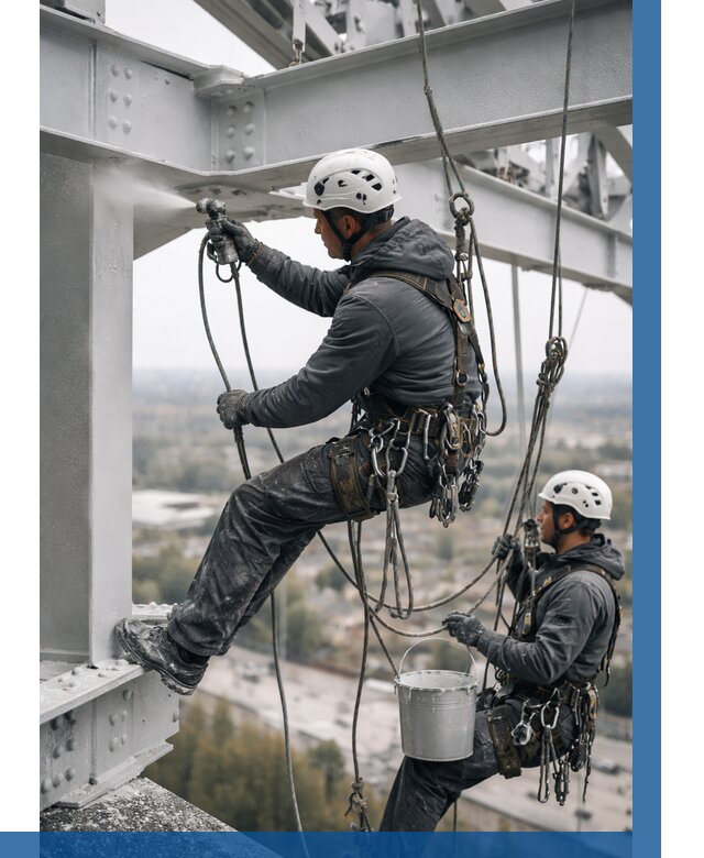 Покраска металлоконструкций на высоте в Бугульме 354 р |ВЫСОТНИК-Бгл