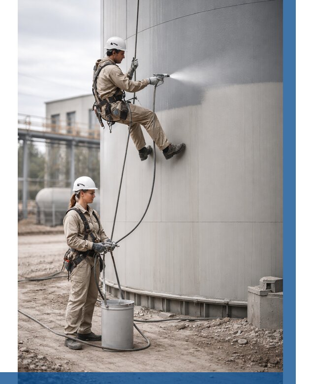 Покраска резервуаров в Бугульме от 1213 р. | ВЫСОТНИК-Бгл — заказать