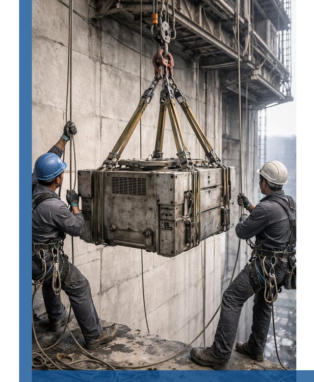 Такелажные работы на высоте, подъем и монтаж грузов в Бугульме