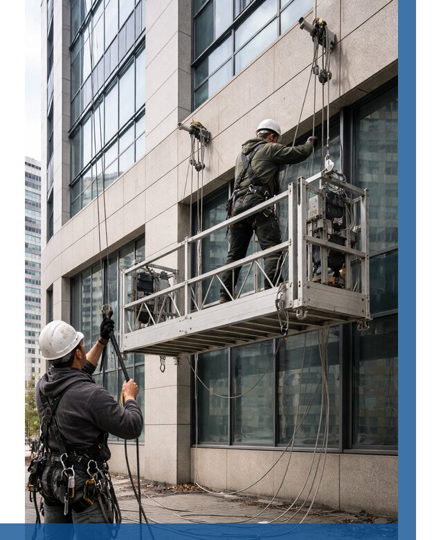 Монтаж и подъем фасадной люльки в Бугульме от 12130 р. | ВЫСОТНИК-Бгл