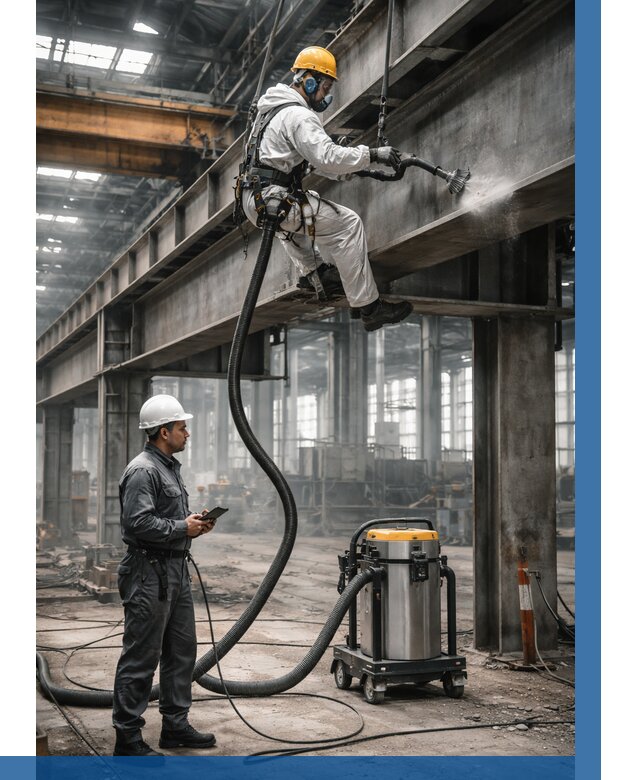 Обеспыливание конструкций в цехе в Бугульме от 4245 р. | ВЫСОТНИК-Бгл