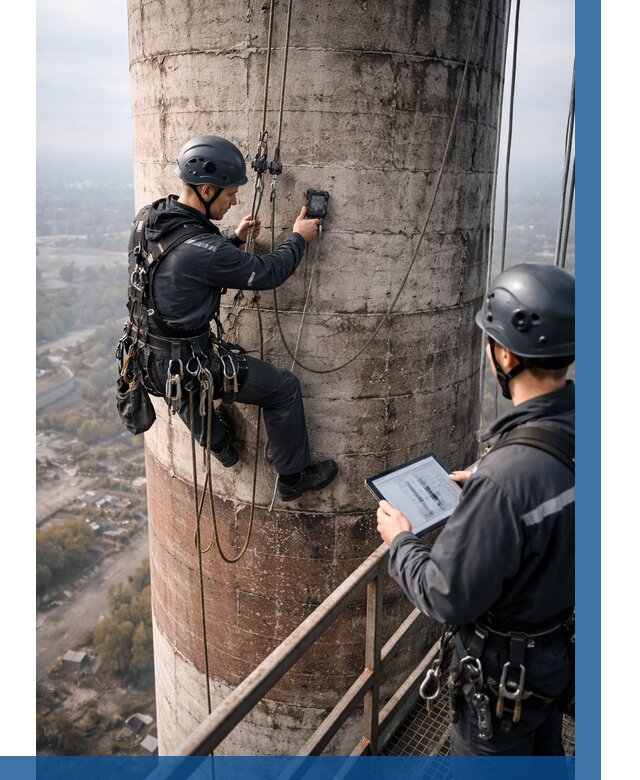 Обследование дымовой трубы в Бугульме от 8086 р. | ВЫСОТНИК-Бгл
