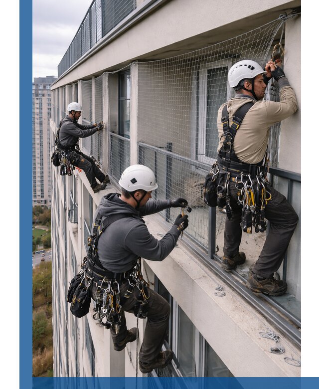 Профессиональный монтаж защитной сетки от птиц в Бугульме