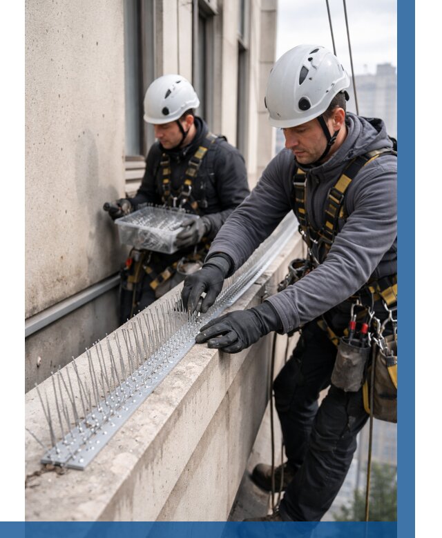 Установка шипов от птиц в Бугульме от 859 р. | ВЫСОТНИК-Бгл