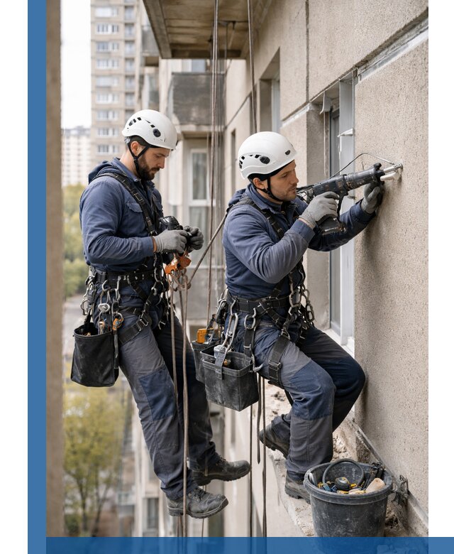 Промышленные альпинисты высотные работы и монтаж в Бугульме